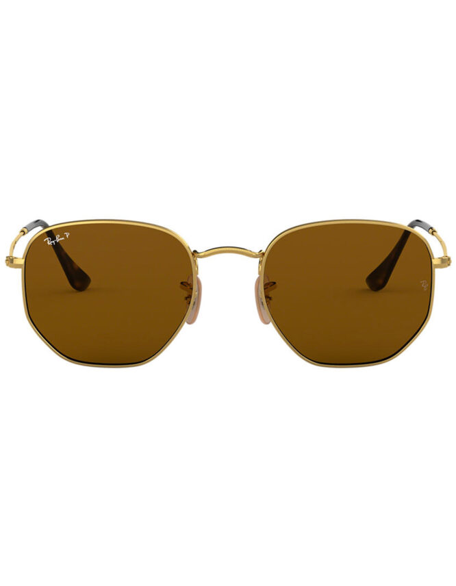 RAY BAN RB3548N HEXAGONAL 001/57 BROWN POLARIZED - Image 2