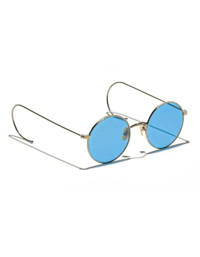 MOSCOT  HAMISH ANTIQUE GOLD CELEBRITY BLUE